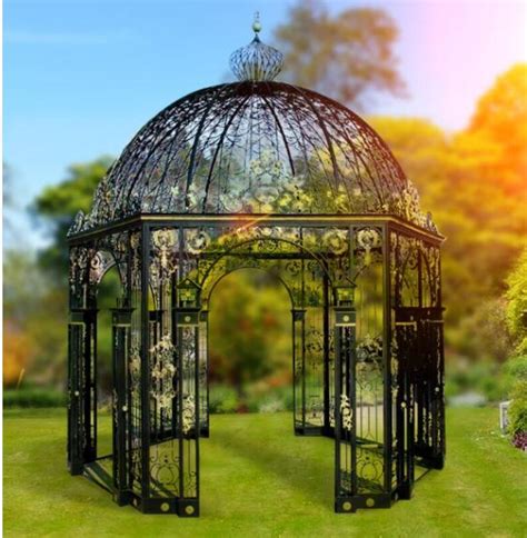 strong metal gazebos for garden